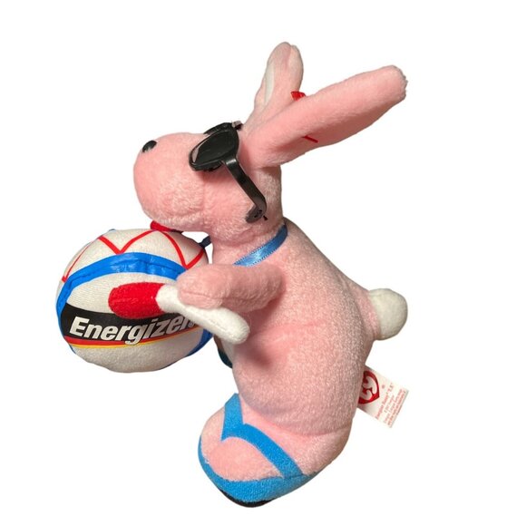 Ty Beanie Babies Energizer Bunny Plush Walgreens Exclusive Pink Sunglasses Drum - Picture 1 of 13